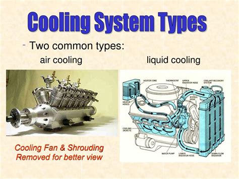 Types of Cooling Systems