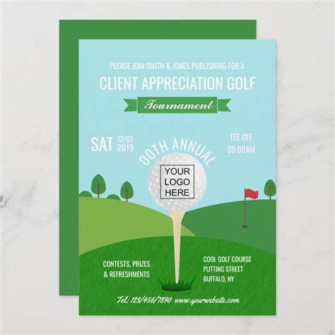 Corporate Golf Event Invitation