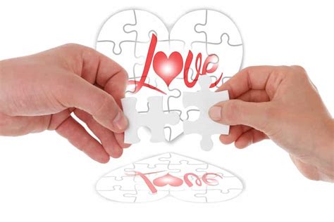 Couple Heart Shaped Puzzle Activity