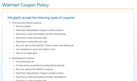 Coupon Policies