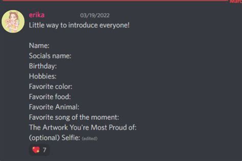 Crafting Your Discord Introduction