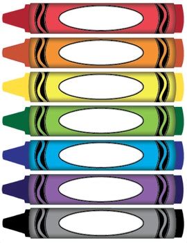 Crayon Label Printables for Education