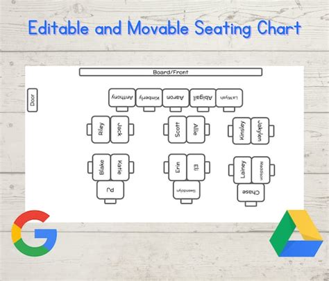 How to Create an Editable Seating Chart Template