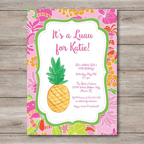 Create Luau Invitation