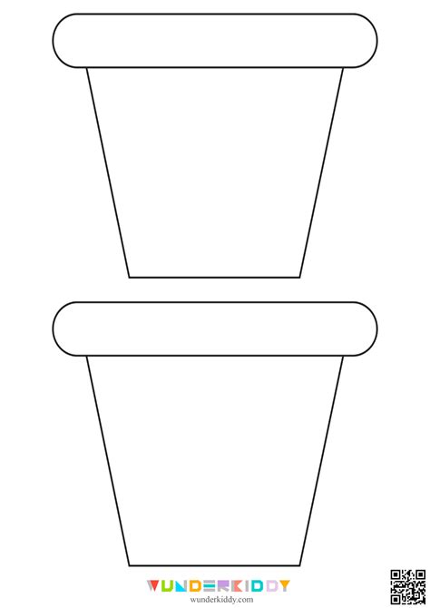 Create Your Own Printable Flower Pot Template