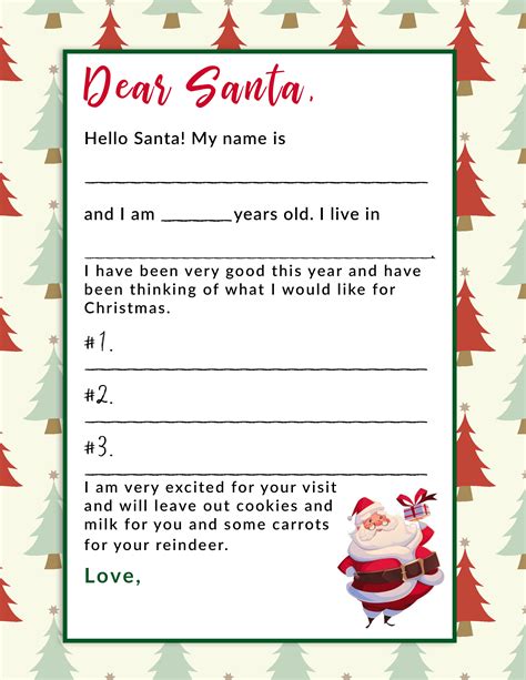 Create Santa Letter Template