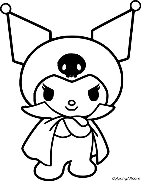 Create your own Kuromi coloring pages