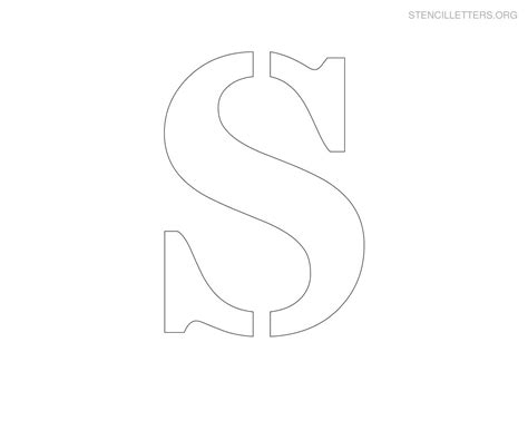 Create Your Own Letter S Stencil