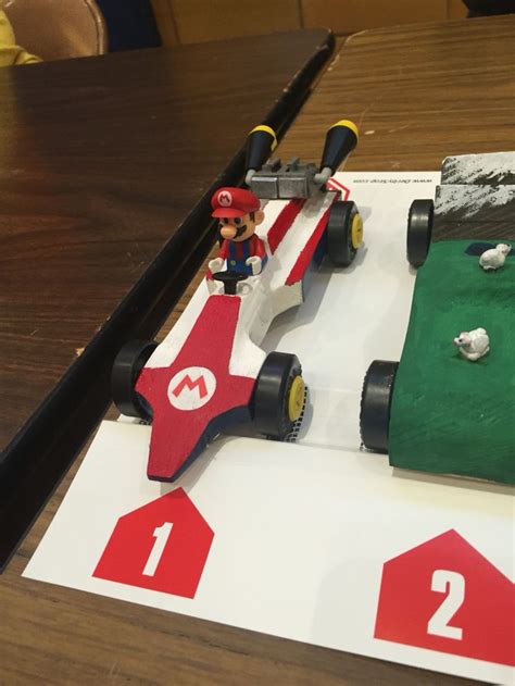 Create Your Own Mario Kart Pinewood Derby Template