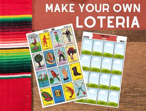 Create Your Own Millennial Loteria Printable Cards