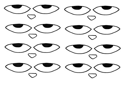 Create Your Own Pete the Cat Eyes Printable Template