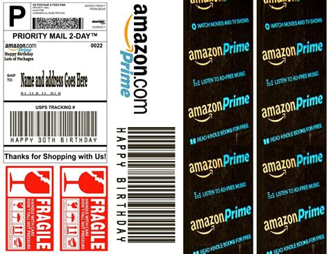 Creating Amazon Prime Tape Printable Labels