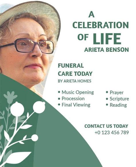 Creating Celebration of Life Flyer