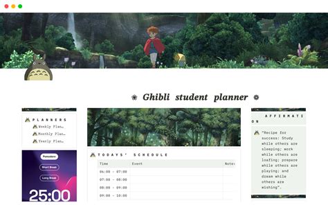 Creating Ghibli Notion Template