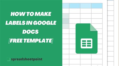 Creating Google Docs Labels Templates Step-by-Step