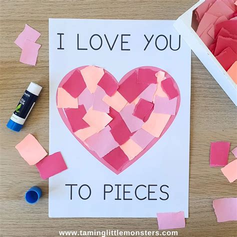 Creating I Love You to Pieces Printable