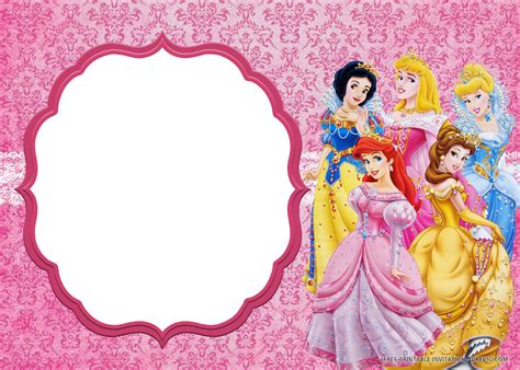 Creating Your Own Disney Princess Invitation Templates