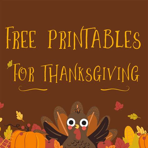 Creating Your Own Free Thanksgiving Printables