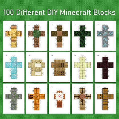 Creating Your Own Minecraft Papercraft Blocks