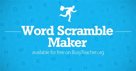 Creating Your Own Word Scramble Games