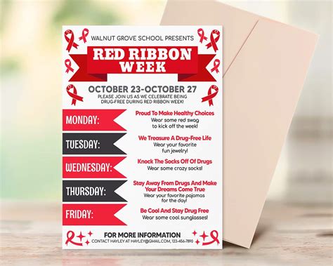 Creating a Red Ribbon Week Flyer Template