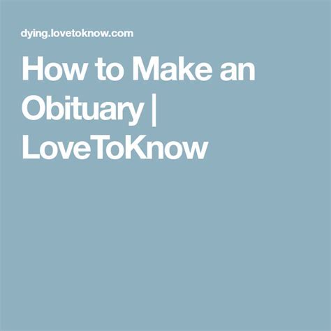 Creating a State Obituary