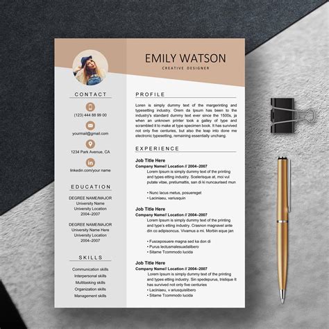 Description of Creative Resume Templates