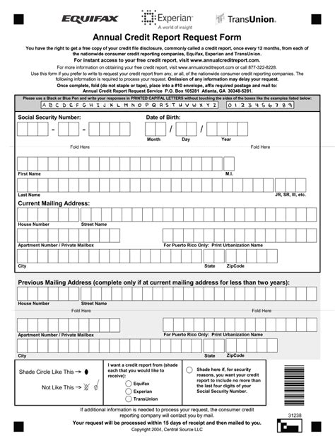 Credit Report Request Form