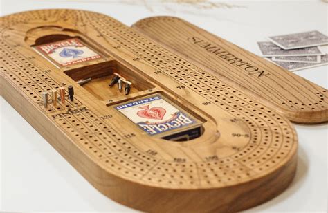 A cribbage board