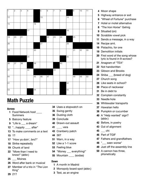 Crossword Answers