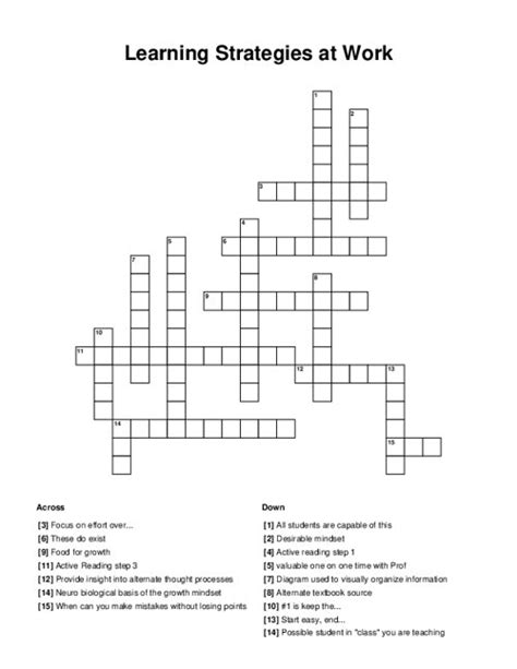 Strategies for Solving Crosswords