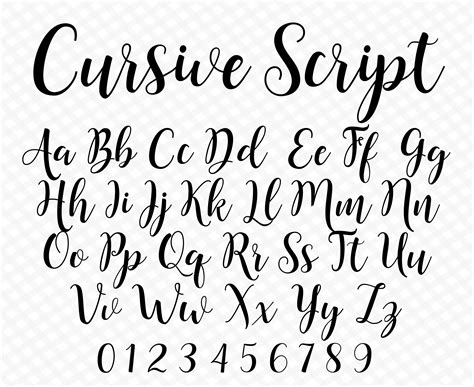 Cursive Lettering Example 6