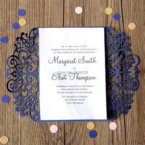 Custom Blue Invitations Designs