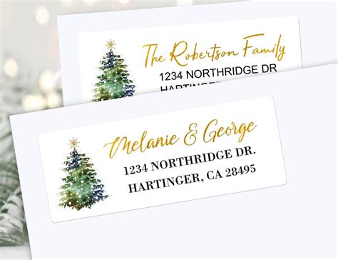 Custom Christmas Address Labels 4