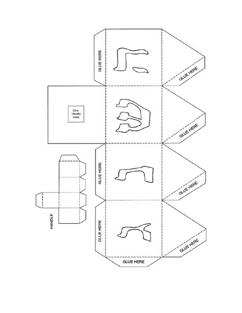 Custom Dreidel Templates