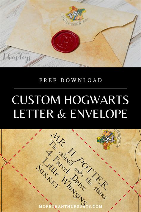 Custom Hogwarts Letter