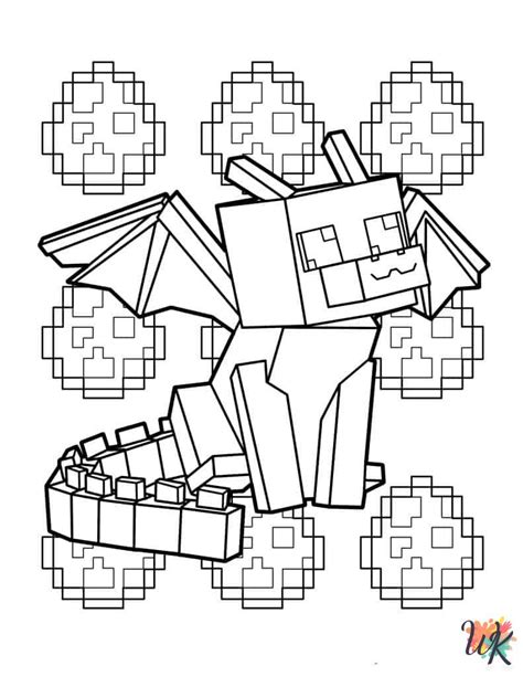 Custom Minecraft Coloring Page