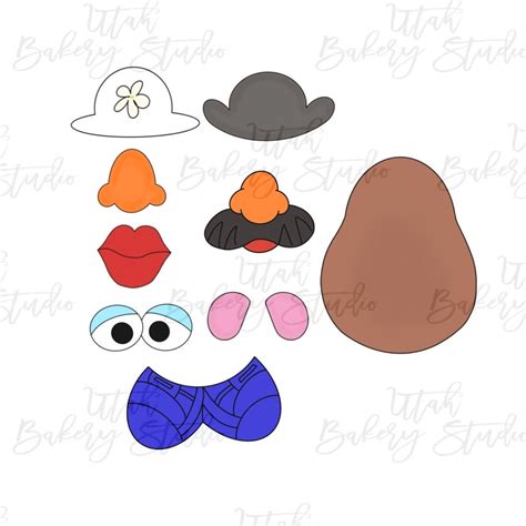 Custom Mr. Potato Head Craft Template