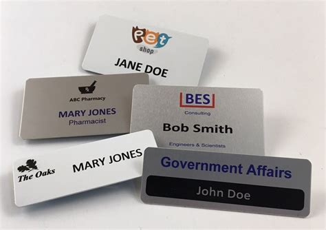 Custom Name Tags Example