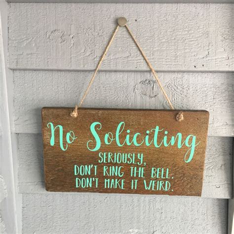 Custom No Soliciting Signs