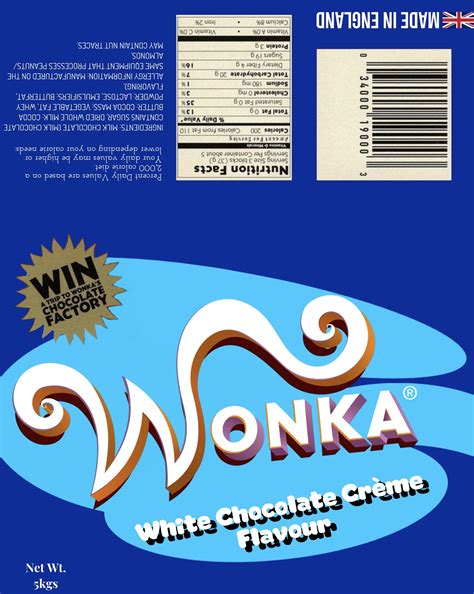 Custom Wonka Chocolate Bar Wrappers Ideas