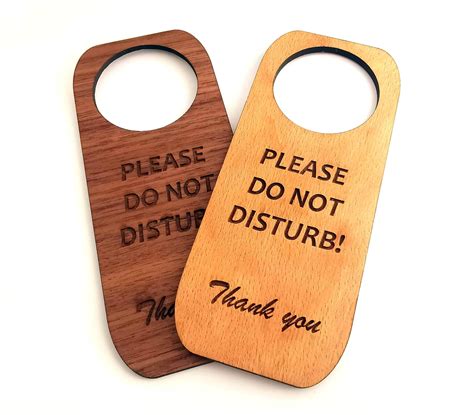 Customizable Do Not Disturb Signs