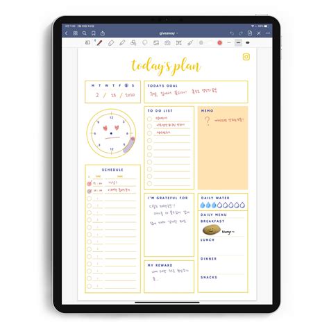 Customizable Goodnotes Template