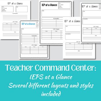 Customizable IEP Printable