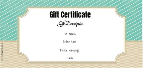 Customizable Microsoft Gift Certificate Templates