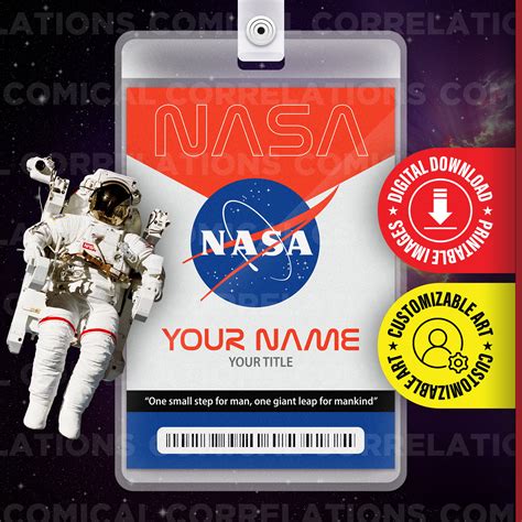 Customizable NASA Badge Templates