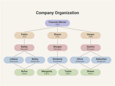 Customizable Organizational Chart