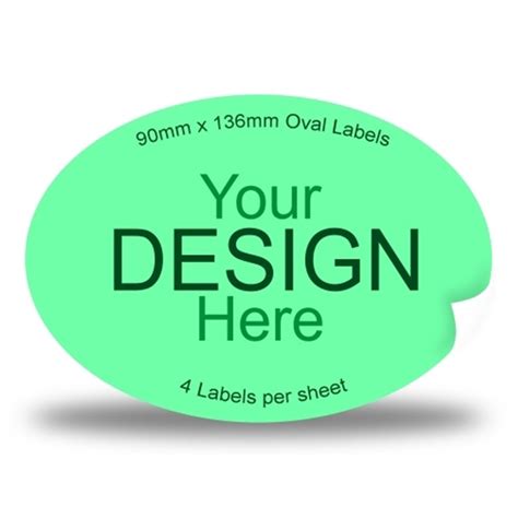 Customizable Oval Labels