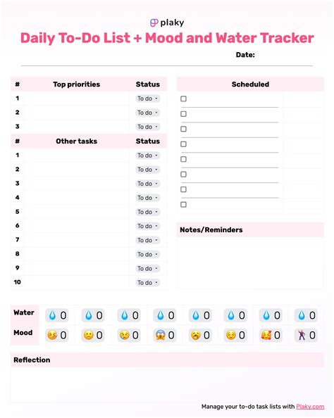 Customizable To Do List Template