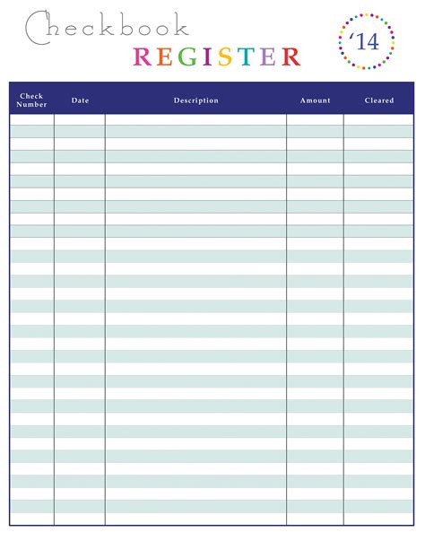 Customizing Free Printable Ledger Template